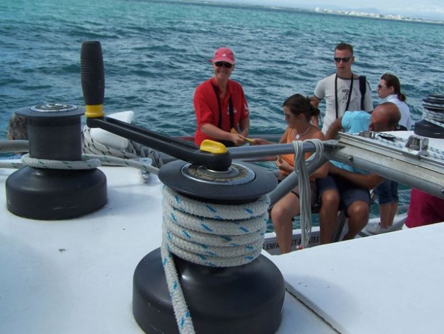  Cruzando la bahía de Aigues Mortes 